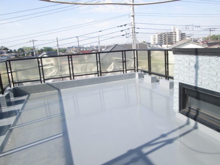 高耐久リボール式防水を使用したベランダ・屋上の防水工事